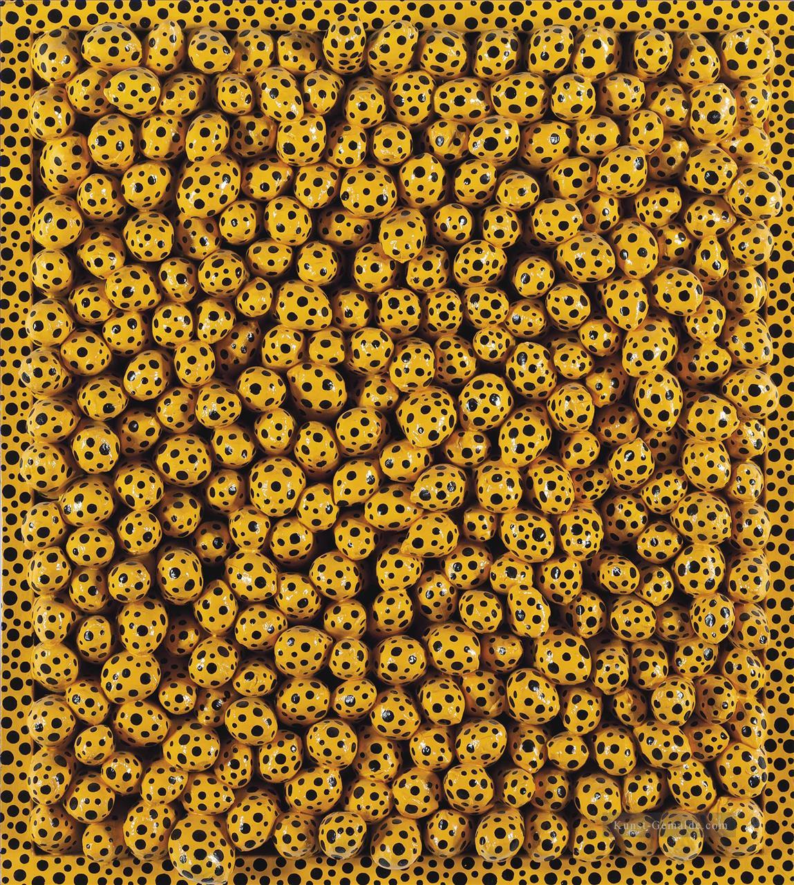 Gelbe Dots A Yayoi Kusama Pop Art Minimalismus Feministin Ölgemälde